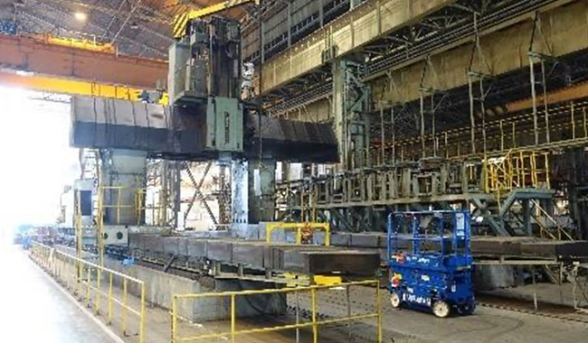 大手メーカー様工場での大型機械解体