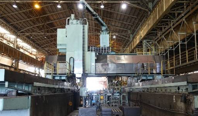 大手メーカー様工場での大型機械解体