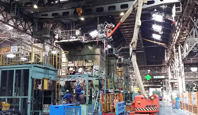 プレスライン撤去工事